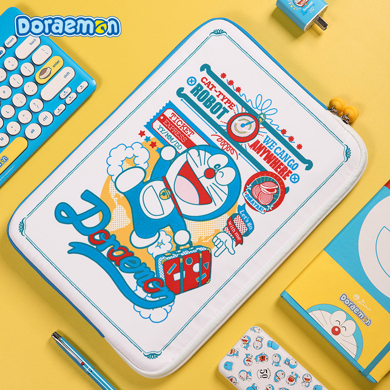 ROCK Doraemon A dream new laptop liner bag computer package ins apply ipad apple matebookxpro Huawei 13macbookpro ai