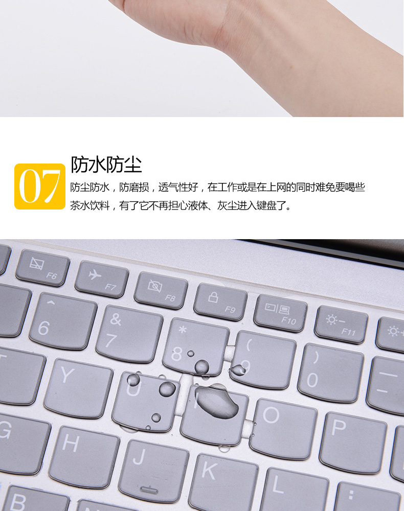 Gấp phim pha lê bàn ​​phím máy tính xách tay màng bảo vệ thích hợp cho Lenovo nhỏ thời trang 7000-1314 15 nhỏ máy tính mới 14-2019 15,6-inch 13,3-inch đầy đủ bảo hiểm thủy triều 5000 phụ kiện yoga710 - Phụ kiện máy tính xách tay túi đựng laptop hp