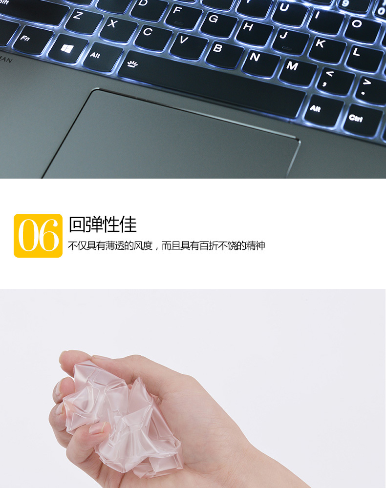 Gấp phim pha lê bàn ​​phím máy tính xách tay màng bảo vệ thích hợp cho Lenovo nhỏ thời trang 7000-1314 15 nhỏ máy tính mới 14-2019 15,6-inch 13,3-inch đầy đủ bảo hiểm thủy triều 5000 phụ kiện yoga710 - Phụ kiện máy tính xách tay túi đựng laptop hp