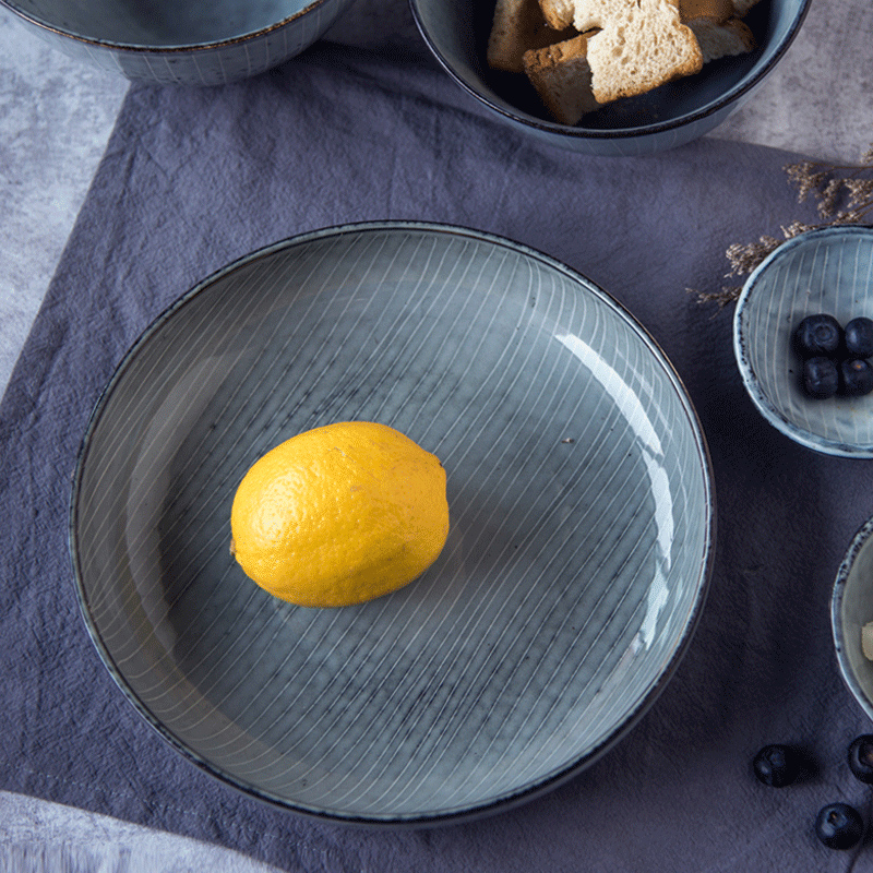 Lototo the qing xuan Japanese ins creative household ceramic bowl of salad bowl such as bowl dish bowl dish plate tableware