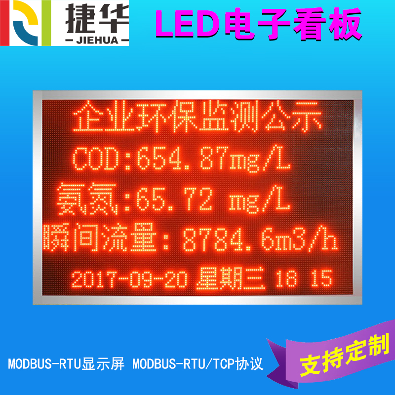 Professional custom LED electronic kanban MODBUS-RTU display TCP protocol indoor communication card monochrome light box