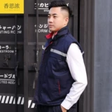 Демисезонный хлопковый светоотражающий жилет для работы подходит для мужчин и женщин, делается под заказ