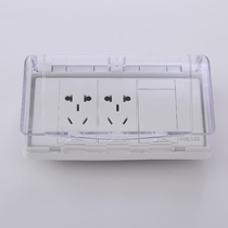 118 type three position 15 hole socket waterproof box Bathroom Kitchen toilet waterproof cover switch socket protective cover