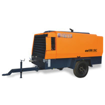Manufacturer direct selling red five-ring medium diesel mobile screw air compressor HG650-16C