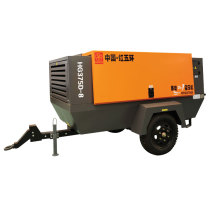 Manufacturer direct selling red five-ring electric mobile screw air compressor HG375D-8 motor 75KW