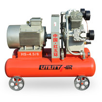 Red five ring mining machine HS4 5 6 (electric)piston air compressor 22KW motor 6 pole movable
