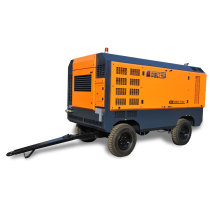 Red Five Rings Manufacturer Direct medium diesel mobile screw air compressor HG800-14