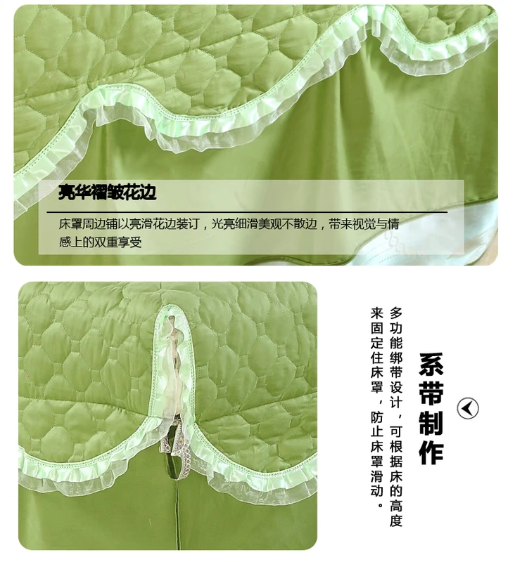 Beauty khăn trải giường denim quân đội màu xanh lá cây bông màu đơn giản phong cách châu Âu thẩm mỹ viện dành riêng đặc biệt bedspread massage - Trang bị tấm