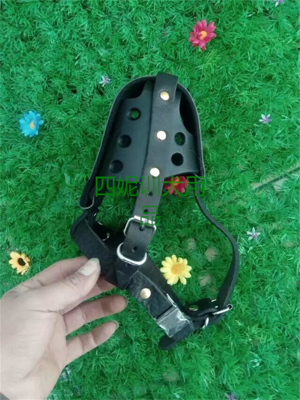 Pure cowhide mouth cover cowhide impact mouth cage actual combat mouth cage horse dog German shepherd mouth cage flapping mouth cover anti-bite