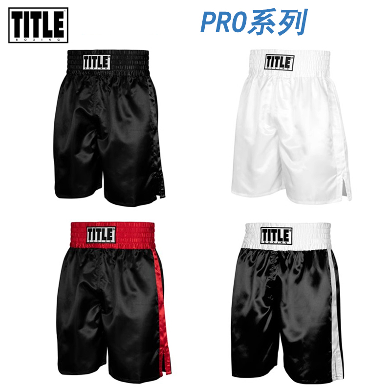 Titleboxing Boxing Shorts Men's Martial Arts Fighting Fitness Competition Shorts Professional Boxing Muay Thai Five-Point Shorts
