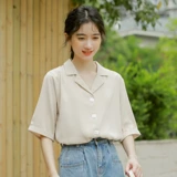 Весенняя сексуальная короткая осенняя рубашка, 2024 года, французский стиль