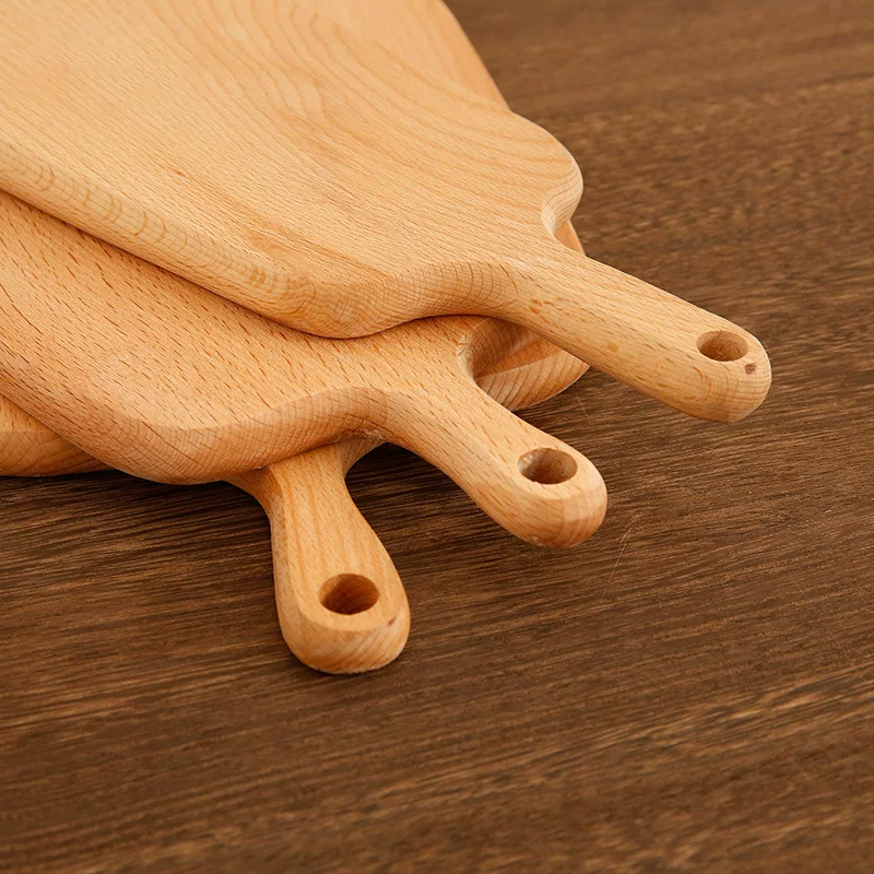 Japanese beech wood pizza bread fruit cutting board wooden kitchen cutting board solid wood western steak sushi tray