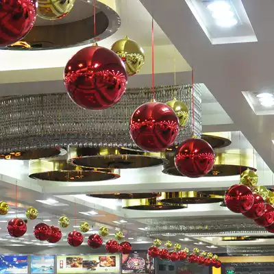 Christmas decorations Hanging Large bright light hanging ball Shop scene decoration Hanging ball Hanging charm Christmas Ball