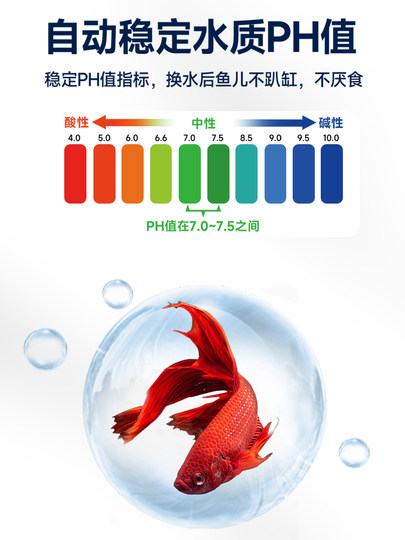 Water Quality Stabilizer for Fish Tanks, Fishlebao Nitrifying Bacteria, Dechlorinating Water Purifier, Tap Water Purification and Detoxification for Fish Farming