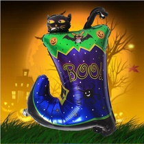 Halloween Carnival boots Tinfoil balloon Ghost Festival Halloween boots Aluminum film balloon Party banquet decoration ball