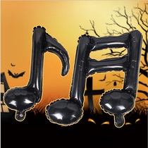 Black double note aluminum foil balloon Birthday balloon aluminum film balloon Wedding balloon Birthday party supplies