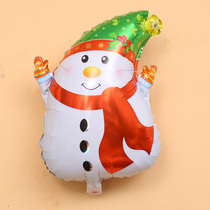 Christmas snowman cartoon aluminum film balloon Christmas eve old man Christmas tree party decoration dress up balloon