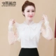 Quần áo phụ nữ mùa thu 2021 xu hướng mới áo sơ mi voan nước ngoài tính khí dài tay ren quần áo thời trang siêu cổ tích - Áo sơ mi chiffon ren