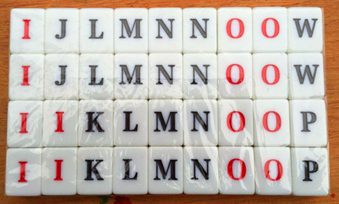 Tiếng Anh Mahjong Tiếng Anh Mahjong Câu đố Sinh viên Mahjong Riêng Mô hình Hoạt hình Tùy chỉnh Mô hình Mahjong - Các lớp học Mạt chược / Cờ vua / giáo dục chip chơi bài