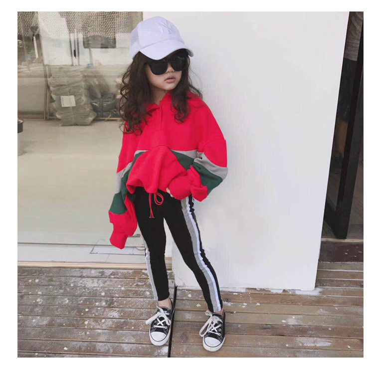 Bộ đồ nữ mùa thu 2018 phiên bản Hàn Quốc mới của nữ kho báu Quần áo phương Tây Bộ đồ thời trang nữ giản dị quần legging bé gái