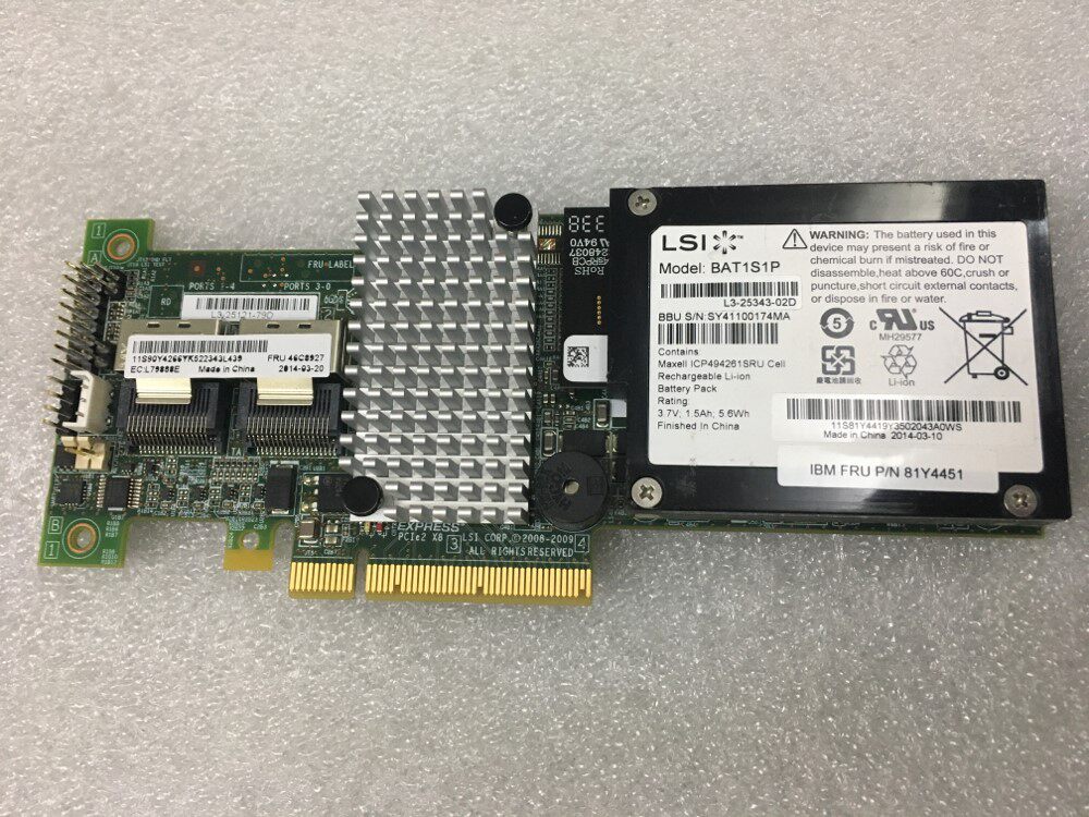 IBM M5015 M5014 6GB S SAS array card 46M0918 46C8927