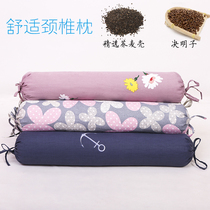 Cervical Spine Pillow Round Candy Pillow Buckwheat Shell Cassiae Pillow Cylindrical Pillow Health Care Neck Pillow Hard Single Adult