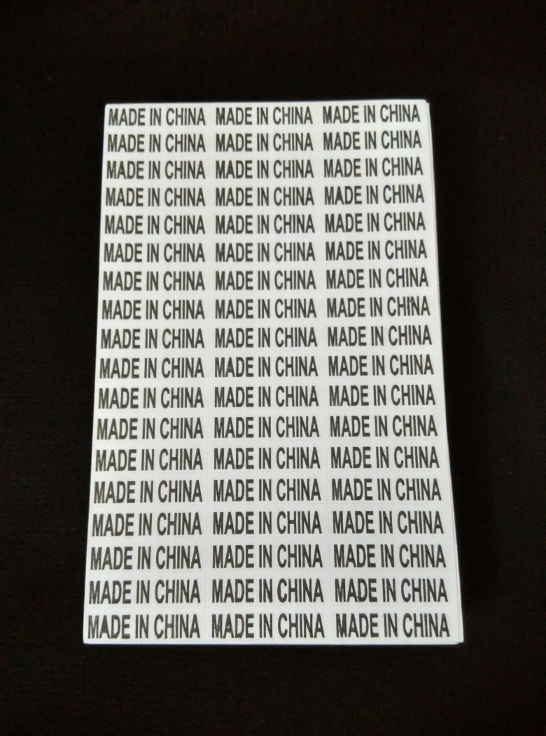  3600 STICKERS PLACE OF ORIGIN label PAPER 9*33MM MADE IN CHINA SELF-ADHESIVE