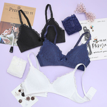 Lingerie set womens thin lace sexy without steel ring students high school girls bra gathering to collect the small bra