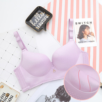 Bras without steel ring bras gather thin small breasts thick little ladies sexy collection one piece piece of seamless underwear women