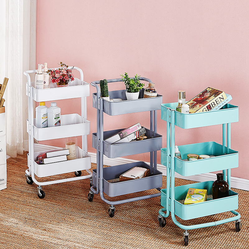 Beauty trolley Special clearance Beauty salon multi-function mobile storage shelf Hair nail trolley