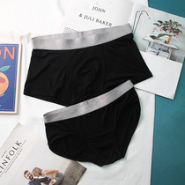  2020 summer couple underwear Modal cotton sports wind mid-waist comfortable mens boxer briefs womens briefs head size