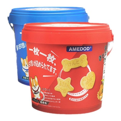 狗狗饼干零食690g大桶哈士奇柴犬边牧洁齿磨牙渔晓吃狗零食狗饼干