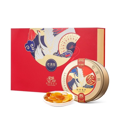 老滇凰人参蜜片东北长白山人参片即食鲜参蜜片泡水蜂蜜红参片礼盒