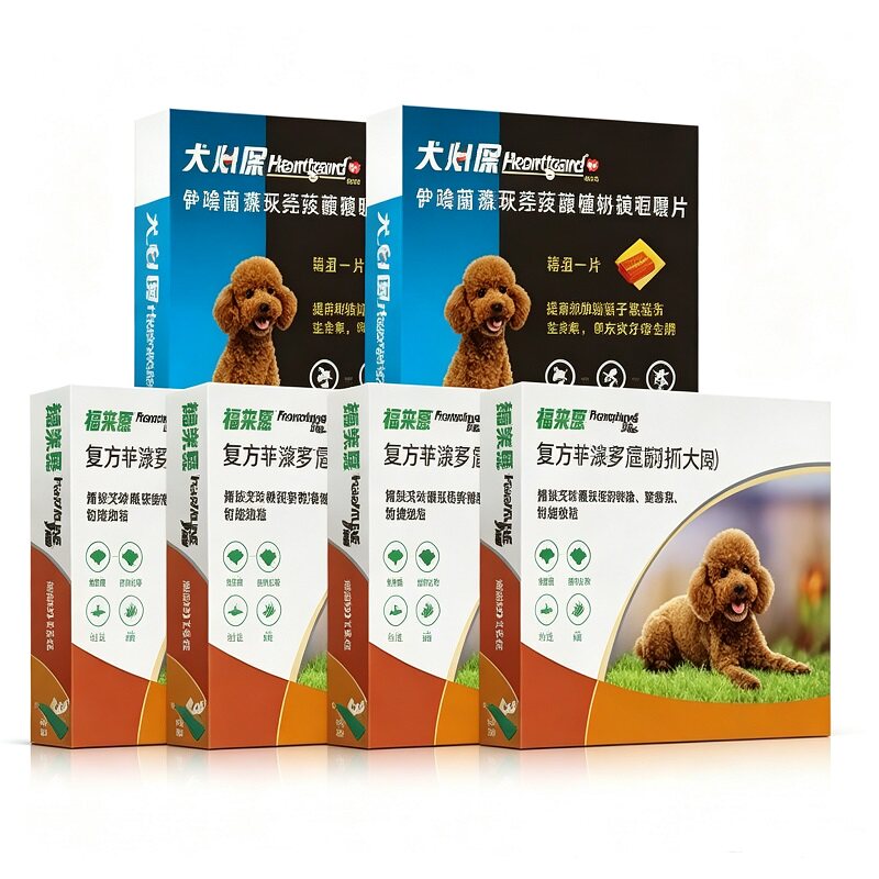 【618预售】福来恩+犬心保大型犬宠物狗狗体内体外驱虫药跳蚤蜱虫