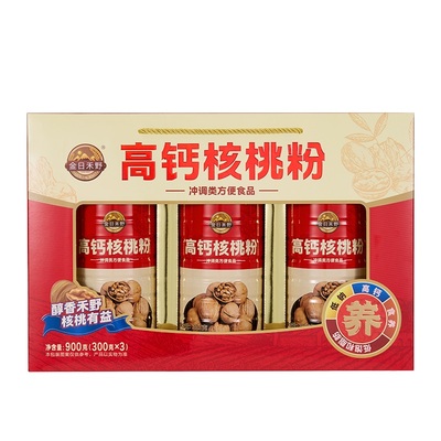 金日禾野礼盒黑芝麻糊高钙核桃粉