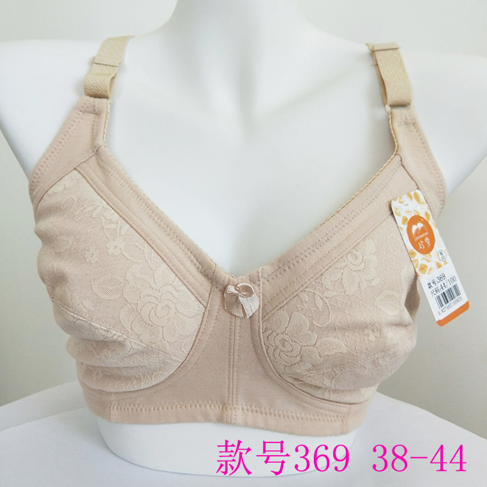 Siêu mỏng áo ngực cộng với phân bón XL 200 pound bông không có viền áo ngực đồ lót già mẹ trong một miếng bọt biển áo bra đẹp