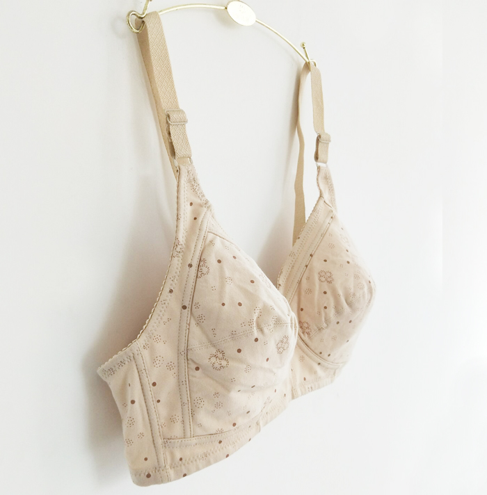 Áo lót cotton cho bé gái mùa hè XL phần mỏng tập hợp những người phụ nữ trung niên béo không có vòng thép thời trang nữ cao cấp