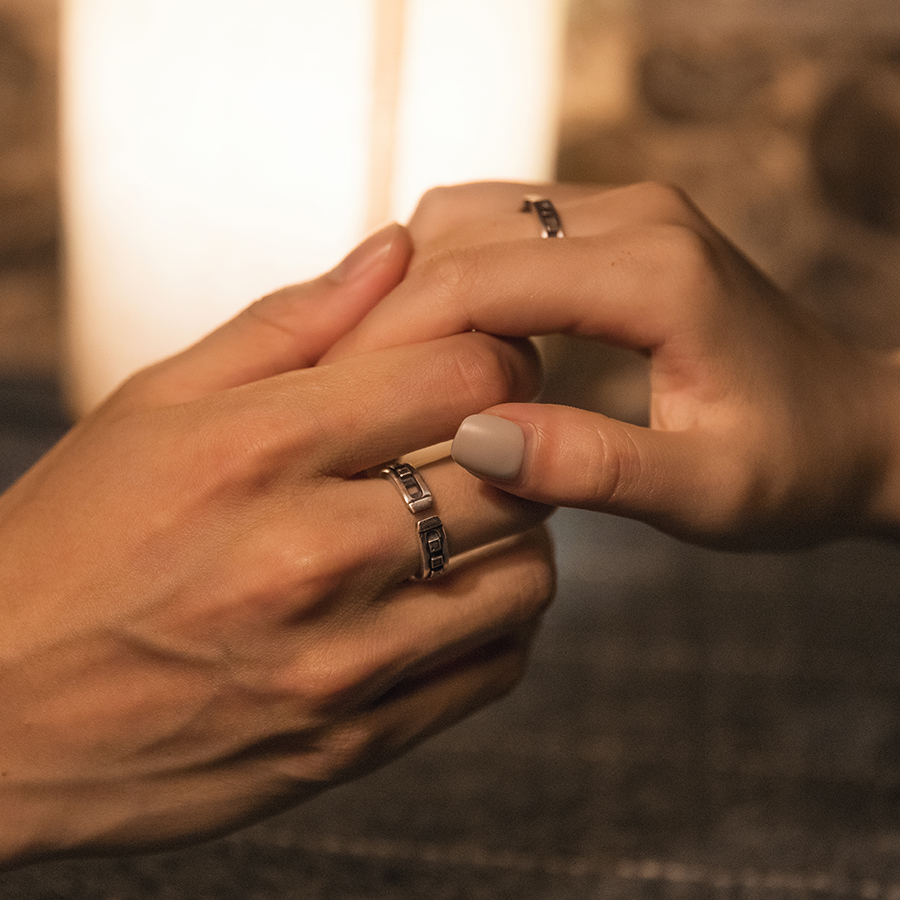Bague mixte en Argenterie - Ref 3086739 Image 3