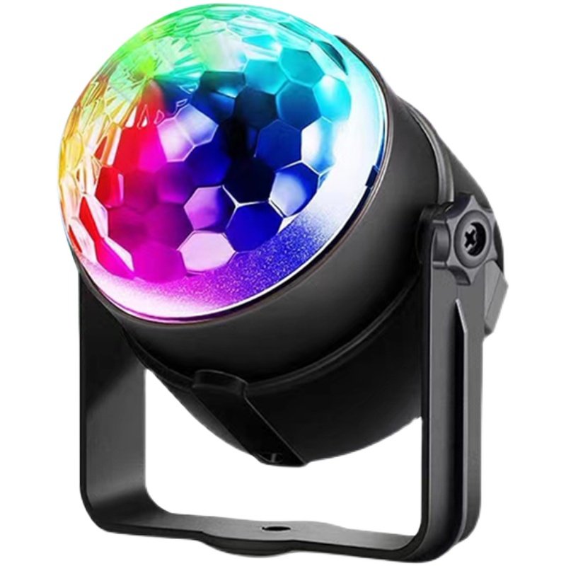 Ambient Light Crystal Sound-Controlled Flash Light Colorful Light USB Power Bank Powered Car Light Stage Bar Home Use