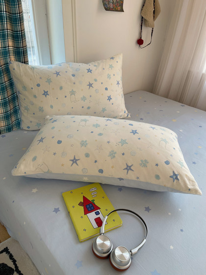 Class a Pure Cotton Four-Piece Set, All-Cotton 2026 New Model Student Dormitory Quilt Cover, Bed Sheet, Quilt Cover, Three-Piece Bedding Set 3