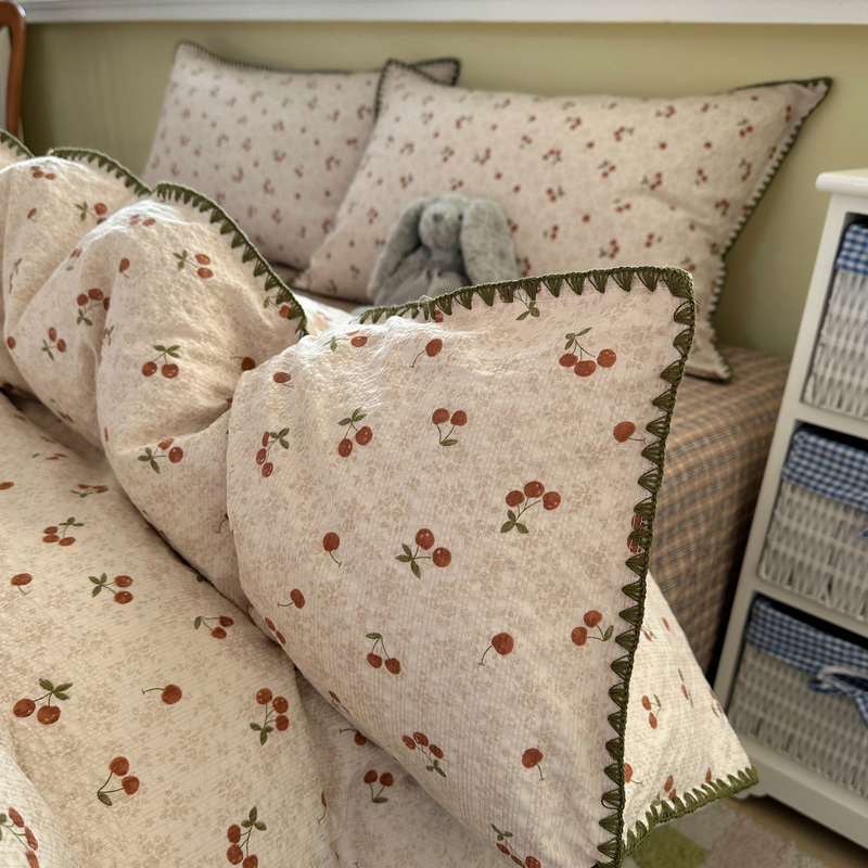 Babies Can Sleep Peacefully with This Class a Aerobic Double-Layer Gauze Four-Piece Set 2026 New Model Duvet Cover Student Dormitory Three-Piece Set 1