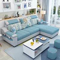 Nội thất IKEA đơn giản, sofa vải hiện đại, căn hộ nhỏ, nội thất phòng khách, kết hợp hoàn chỉnh - Ghế sô pha