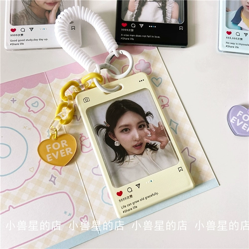 Polaroid, брендовая белая акриловая фоторамка, подвеска, фотография, картхолдер, брелок