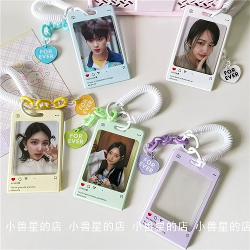 Polaroid, брендовая белая акриловая фоторамка, подвеска, фотография, картхолдер, брелок