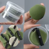 Двусторонний спонж, поролоновая рассыпчатая пудра, тональный крем, популярно в интернете