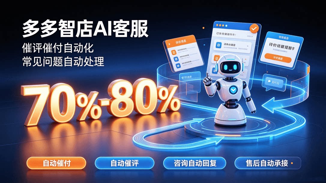 拼多多智能客服机器人 自动回复 店群客服回复软件 快速响应 免费试用