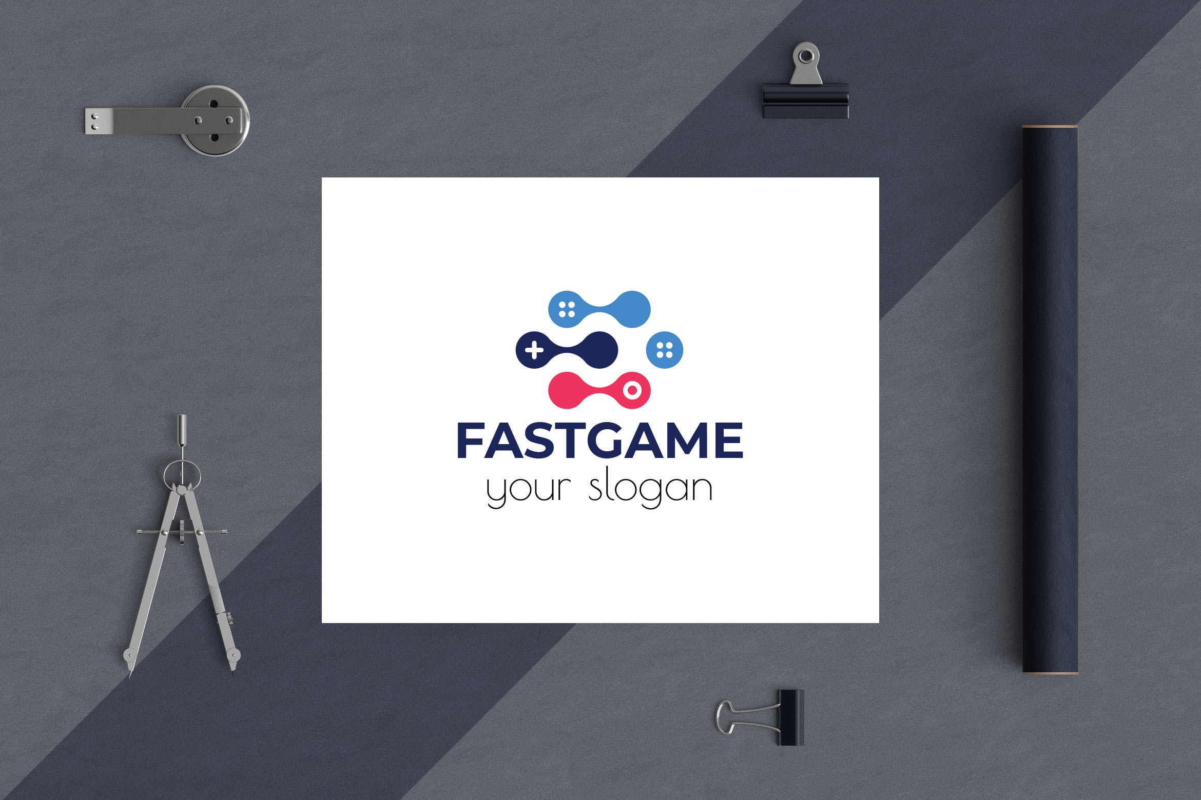 游戏加速器Logo设计模板 Fast Game Business Logo Template