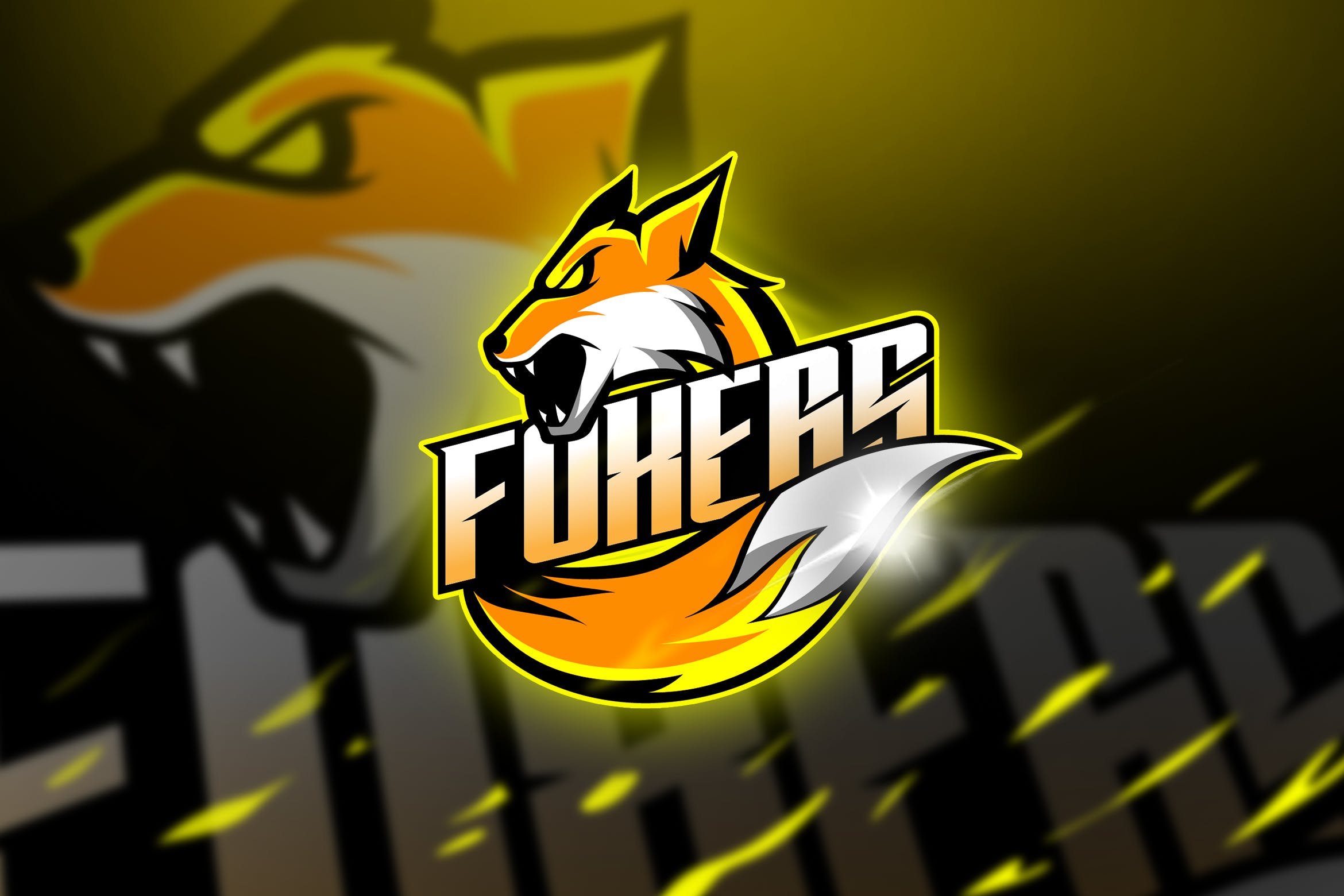 狐狸电子竞技战队队徽Logo模板 Foxers – Mascot & Logo Esport