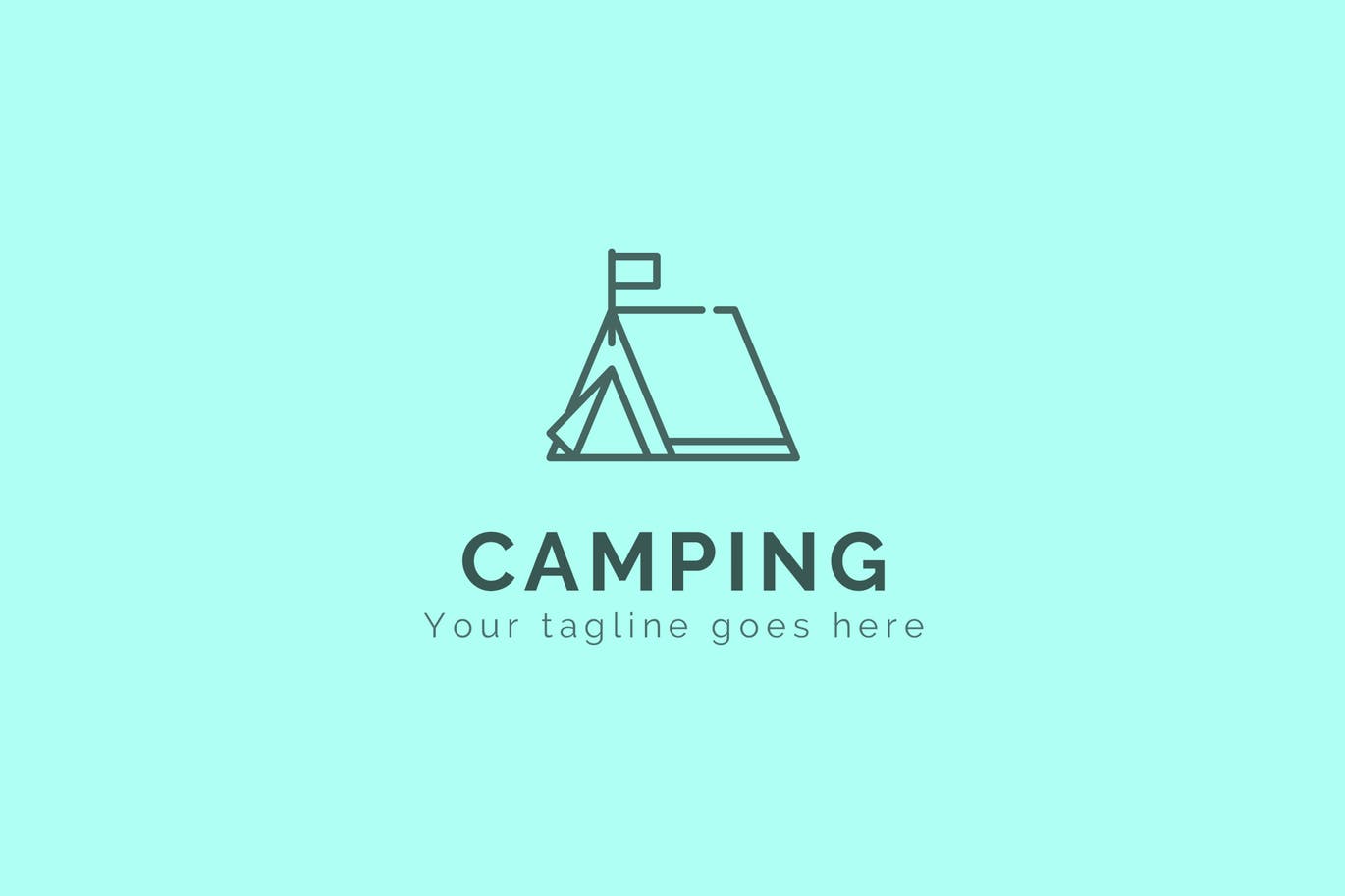 登山户外品牌露营图形Logo设计模板 Camping – Premium Logo Template