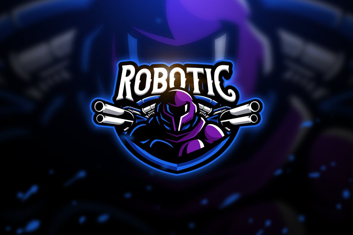 机器人电子竞技队徽Logo模板 Robotic – Mascot & Esport Logo